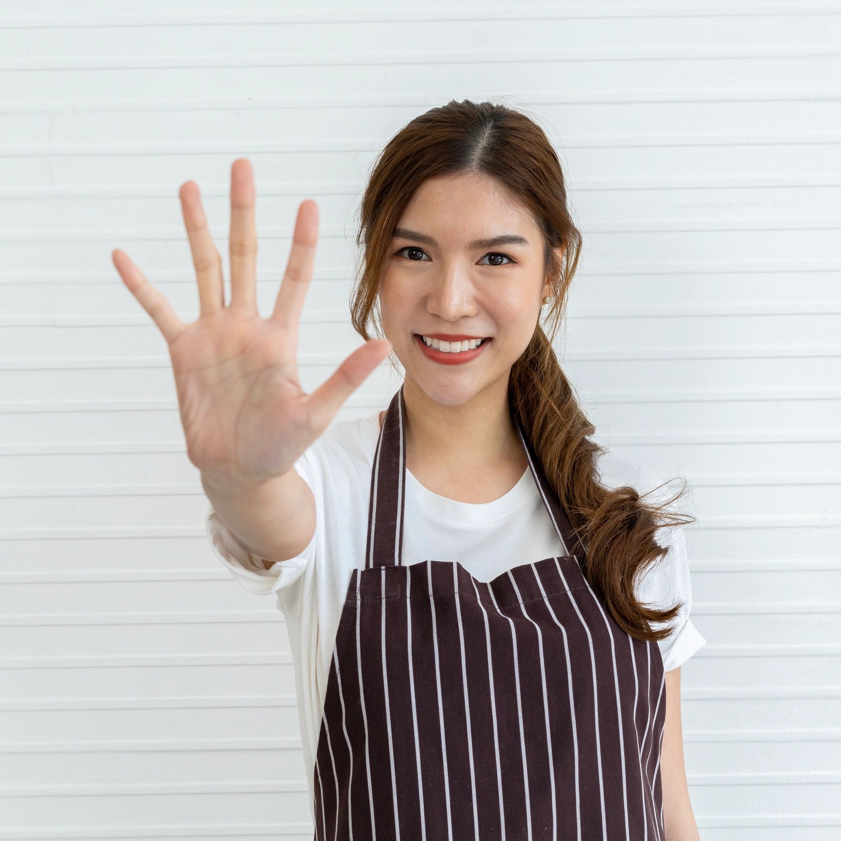 Portrait of a smiling retail staff member